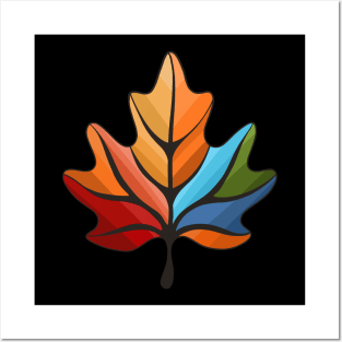 Thanksgiving Leaf Illutration Christmas Men Women Posters and Art